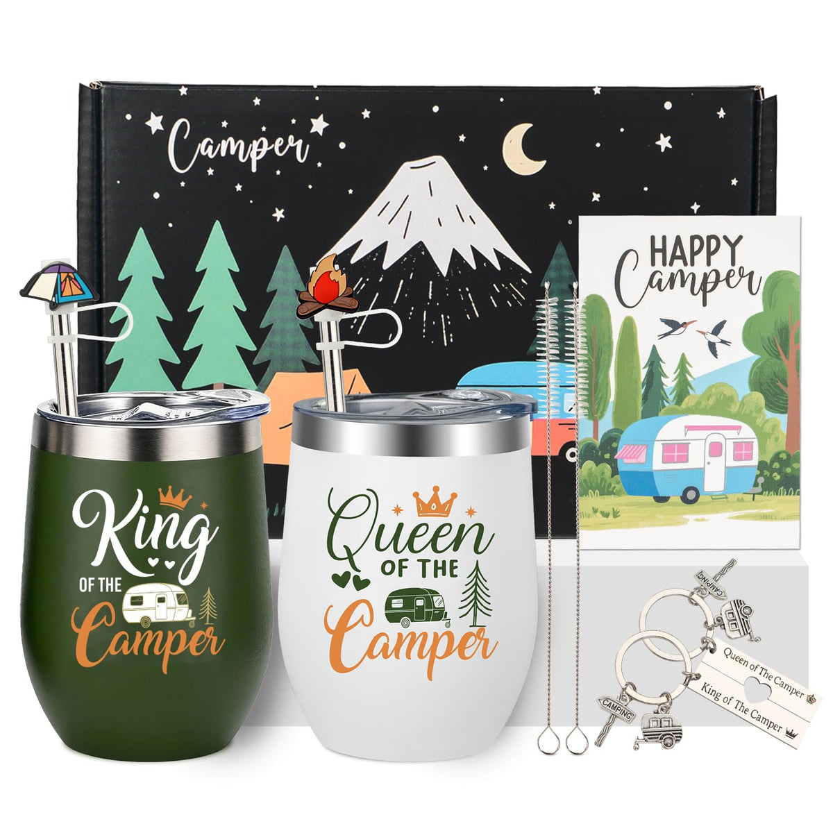 Ithmahco camping gift box illustration, ready for gifting at birthdays and holidays