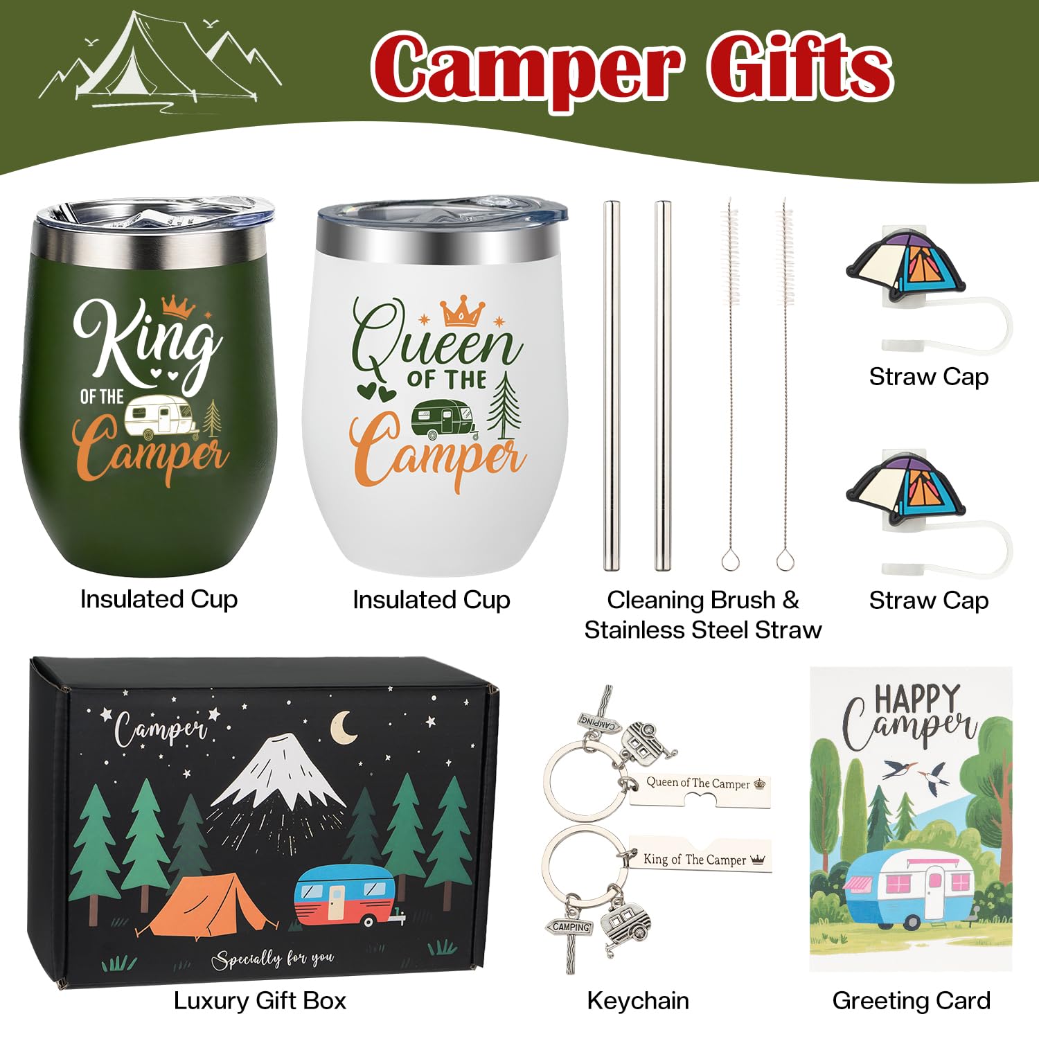 Ithmahco king-of-the-camper mug, keeps drinks hot by the campfire