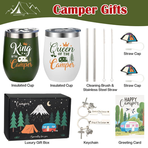 Ithmahco king-of-the-camper mug, keeps drinks hot by the campfire