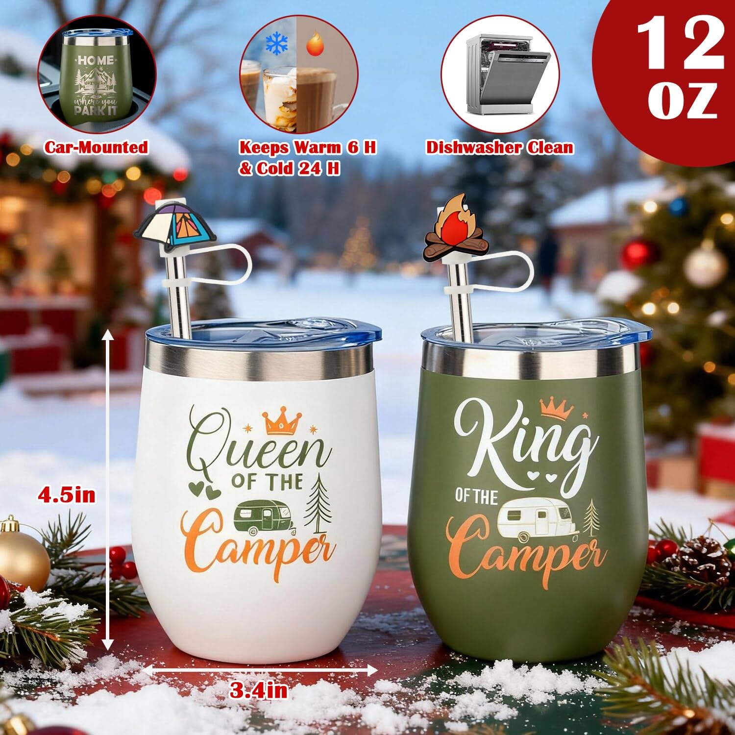 Ithmahco queen-of-the-camper mug, pairs with outdoor celebrations