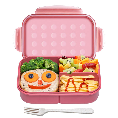 Itopor easy-open bento box designed for kids with four latches.