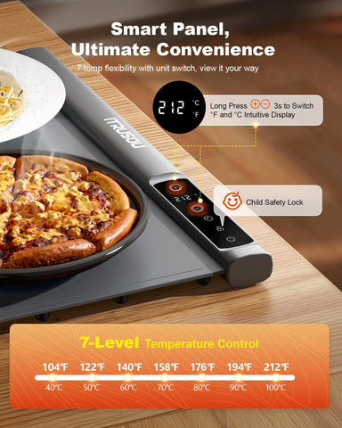 itrusou expandable warming mat panel C in connectable layout.
