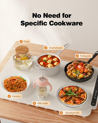 itrusou warming tray versatile for heating milk and defrosting foods
