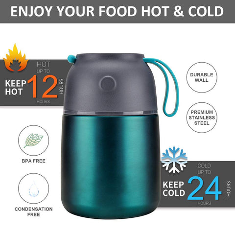 Itslife 17oz jar interior demonstrates triple-layer insulation for temperature retention