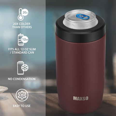 Itslife condensation-free exterior allows comfortable gripping of icy drinks.