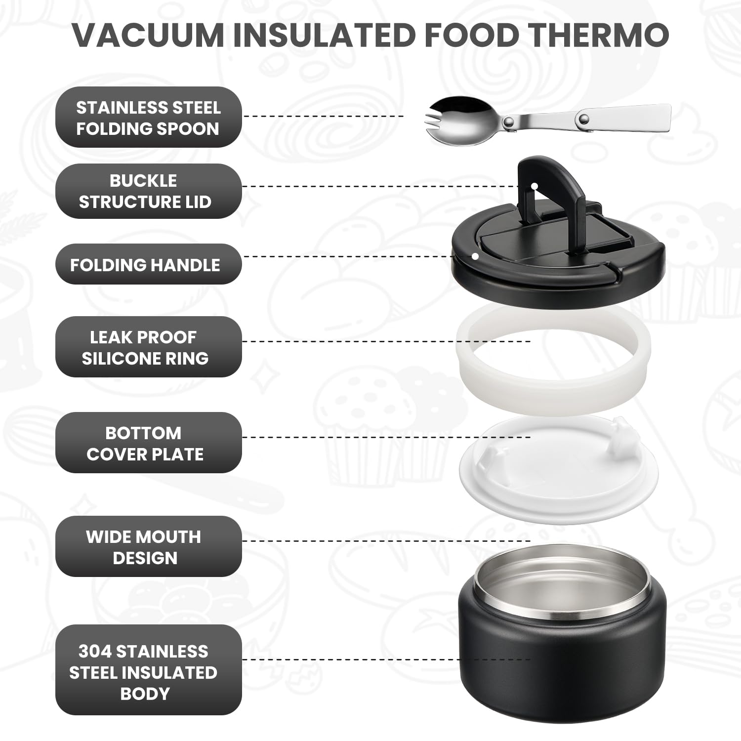 Itslife leak-proof compression seal prevents spills in backpacks