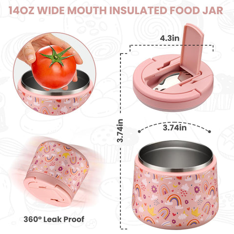 Itslife Kids Thermo leakproof lid and spoon shown, preventing spills during school adventures