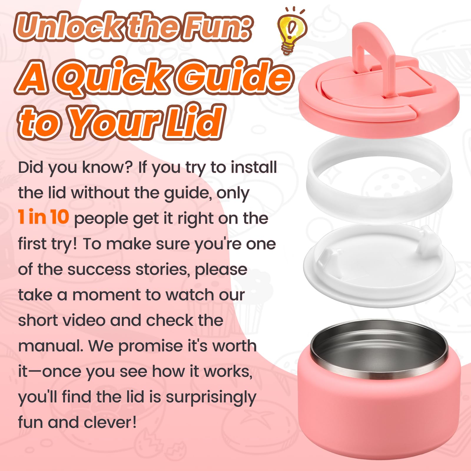 Itslife Kids Thermo vacuum insulated stainless steel preserves temperature on the go.