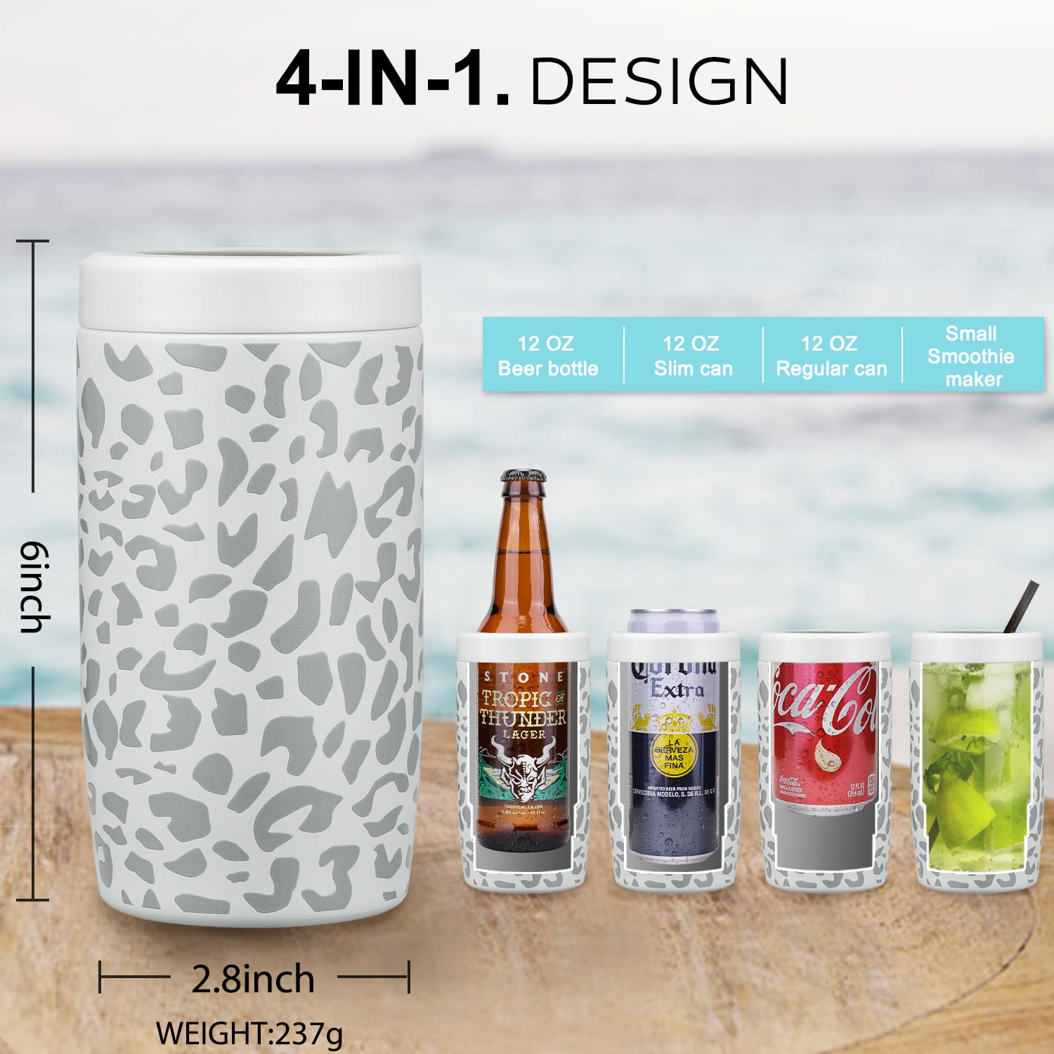 Itslife MAXSO 4-in-1 cooler compatible with 12 oz cans and 16 oz tumbler