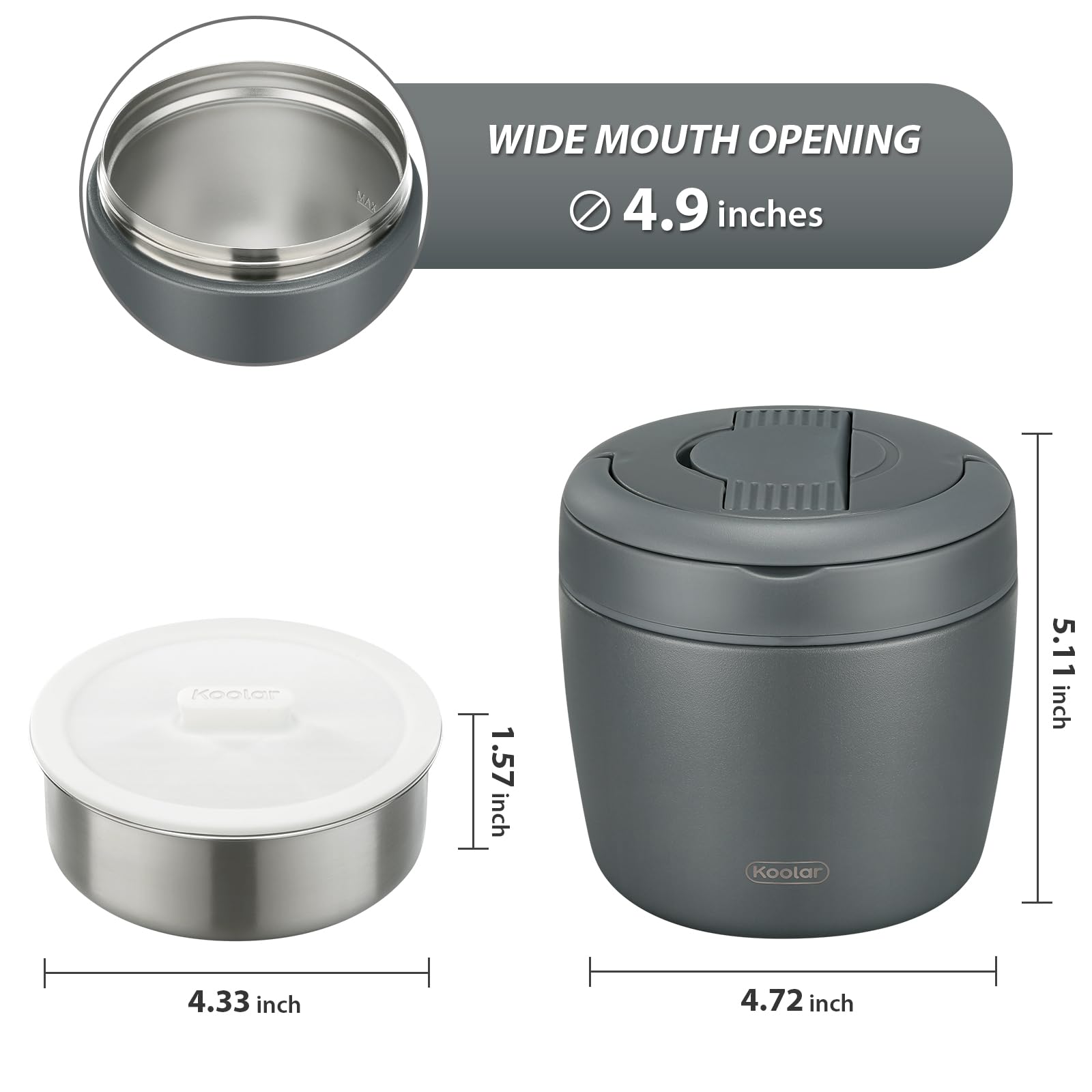 Itslife non-slip silicone base keeps the jar stable on surfaces.