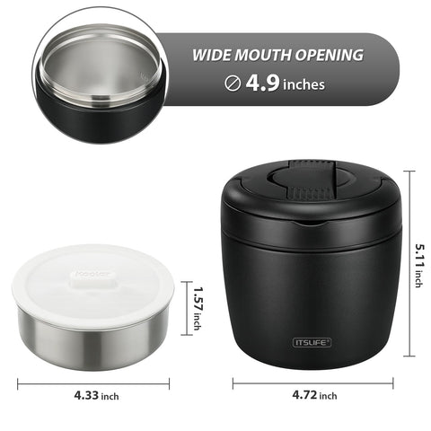 Itslife Soup Thermo bottom silicone pad stabilizes the container.