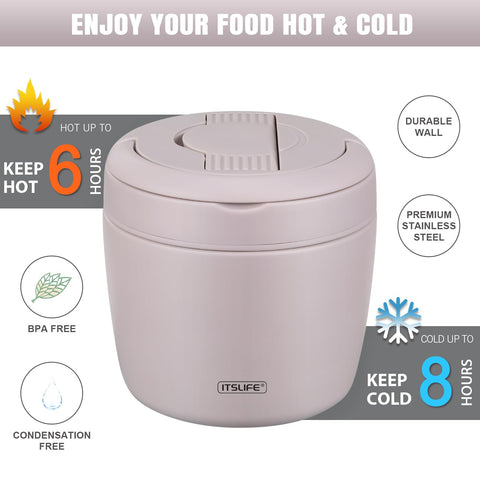 Itslife Soup Thermo hidden-spoon enables easy dining on the go