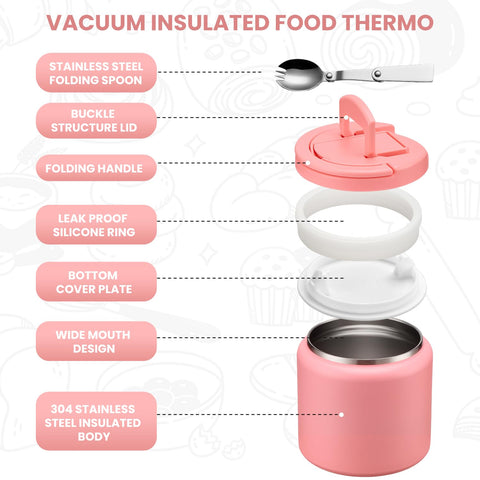 Itslife Soup Thermo leakproof seal prevents spills during transport