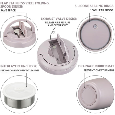 Itslife Soup Thermo silicone-base prevents slipping during transport