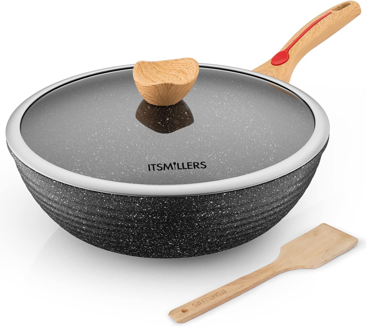 ItsMillers large-capacity wok ideal for family meals and batch cooking