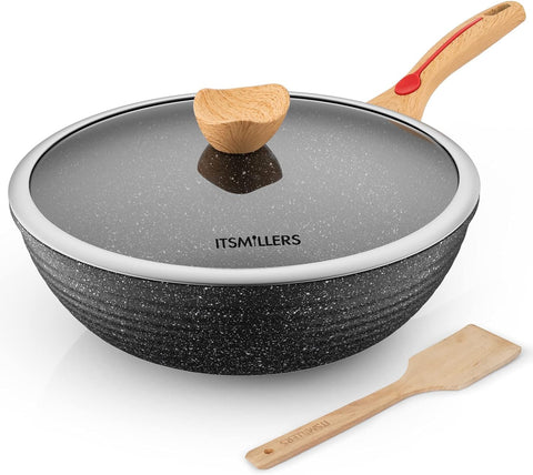 ItsMillers large-capacity wok ideal for family meals and batch cooking