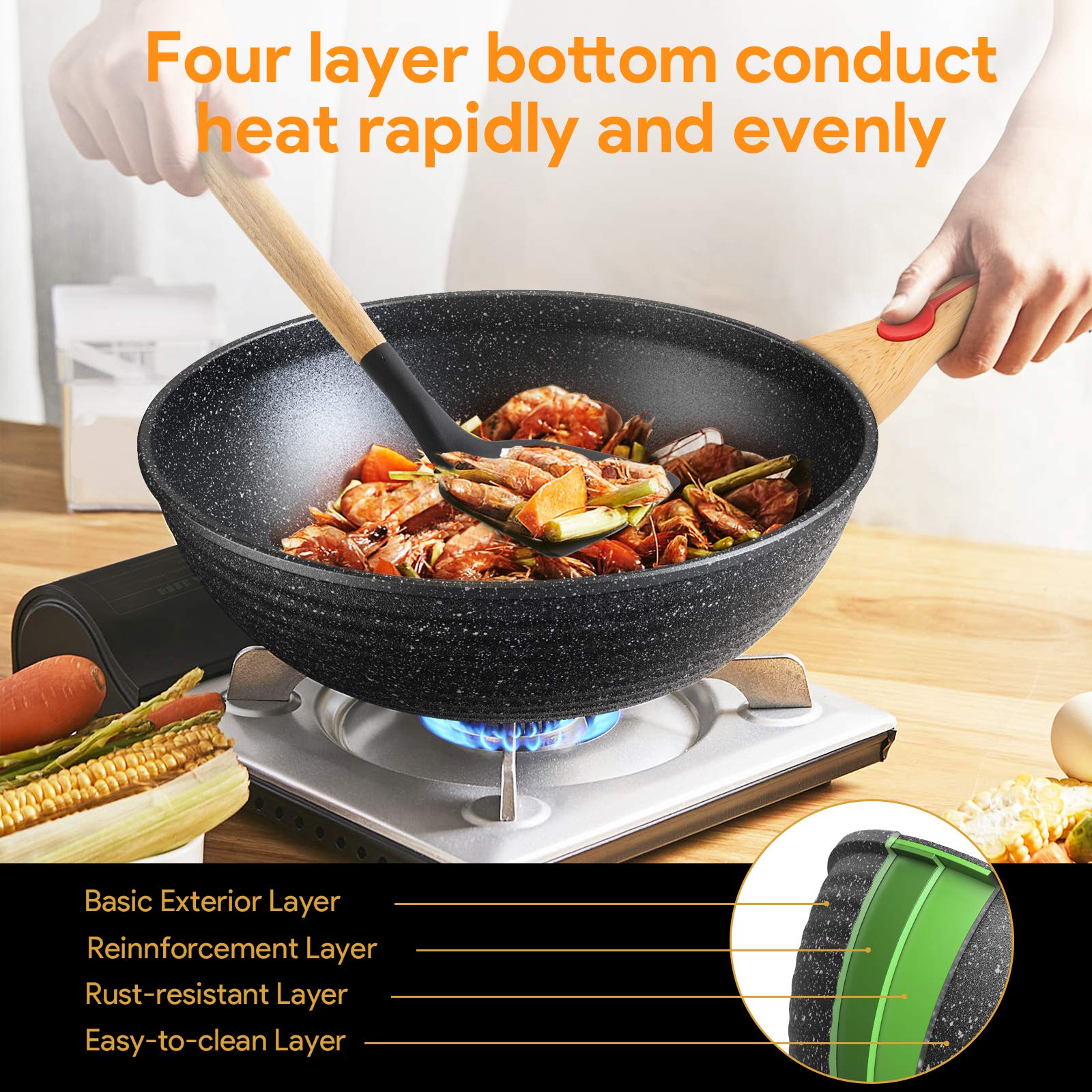 ItsMillers thermo-spot base helps preheat for fast, even cooking