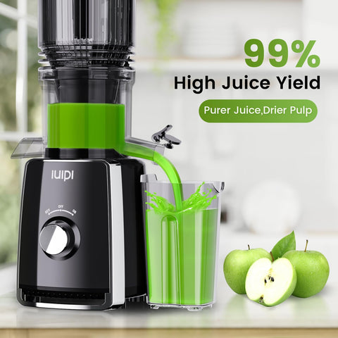 IUIPI juicer operating quietly under 55dB during daily use