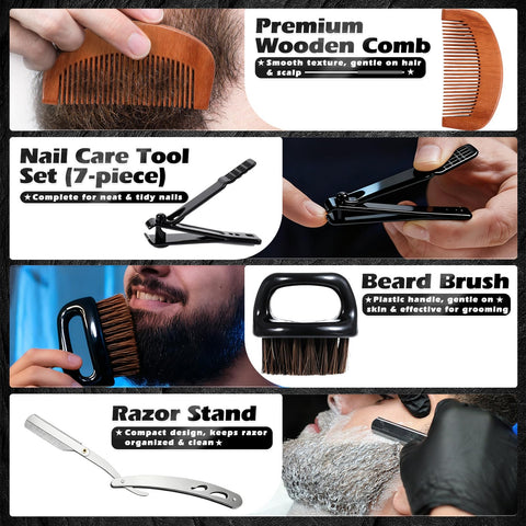 IUUIVV nail clipper set with precise grooming tools.