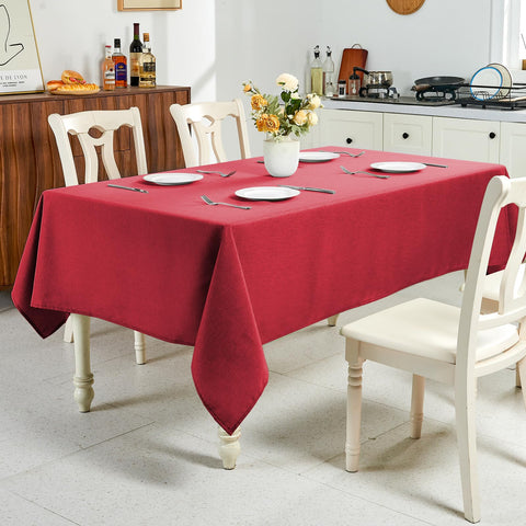 IVAPUPU 52x70-inch size tablecloth fits most 6-foot rectangular tables
