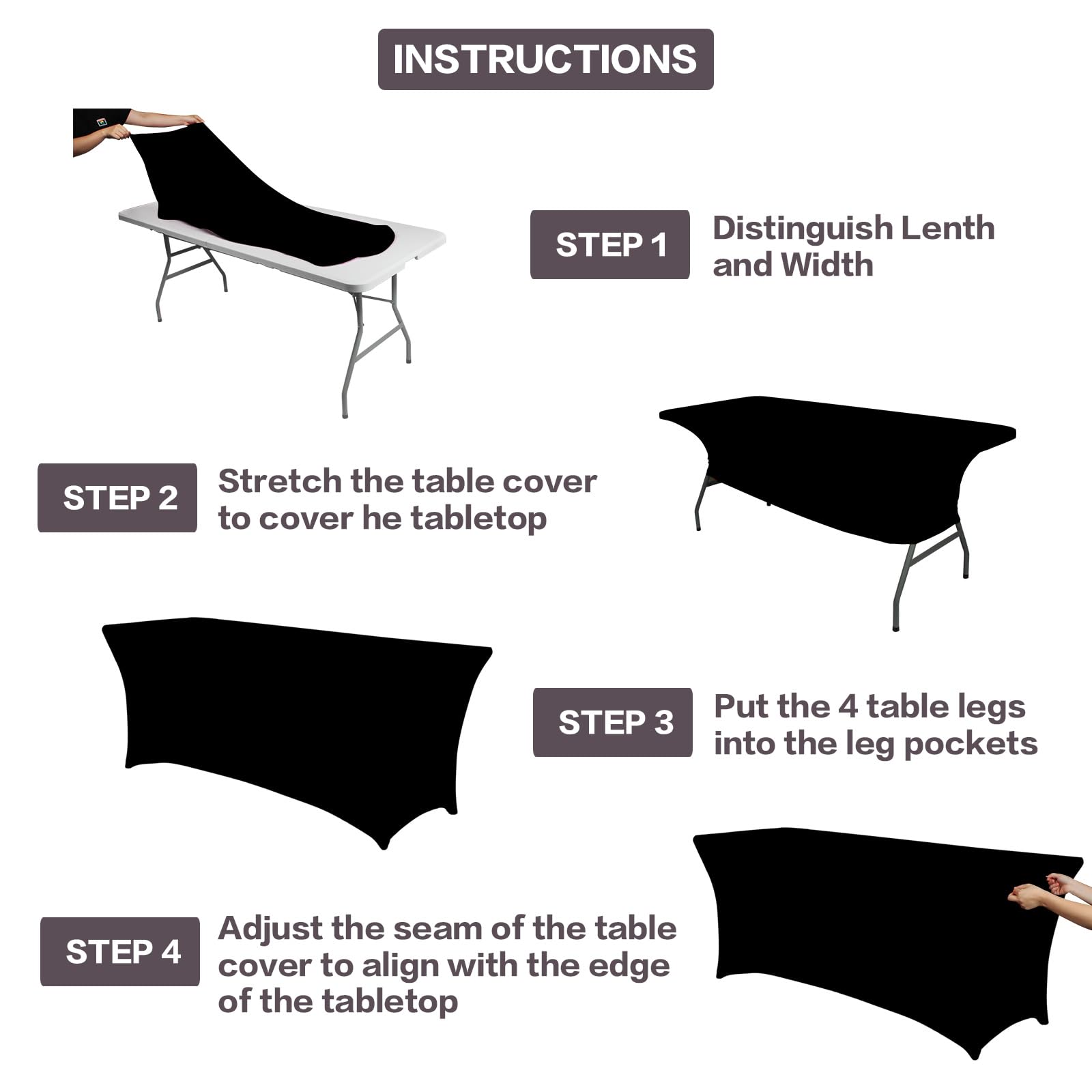 IVAPUPU machine-washable tablecloth ready for reuse after events.