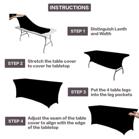IVAPUPU machine-washable tablecloth ready for reuse after events.