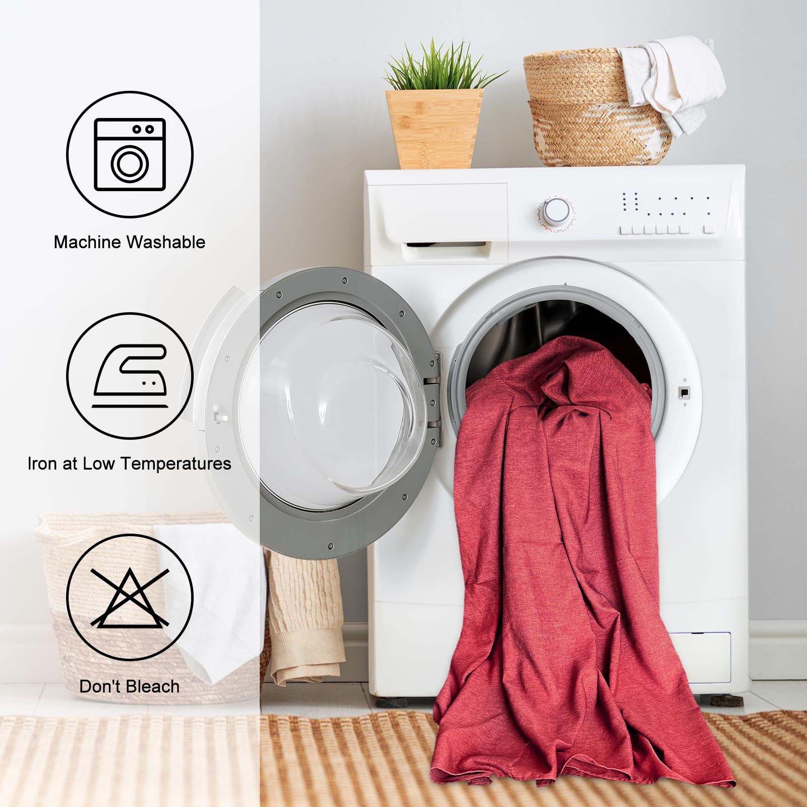 IVAPUPU outdoor patio-ready tablecloth for al fresco meals.