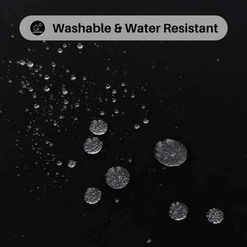 IVAPUPU rectangular tablecloth 60x84 inch in black with seamless edges