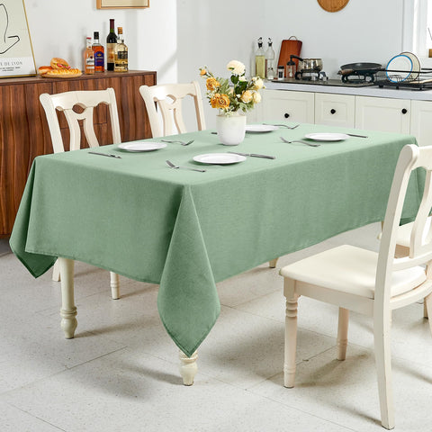 IVAPUPU sage green tablecloth set for wedding and reception tables