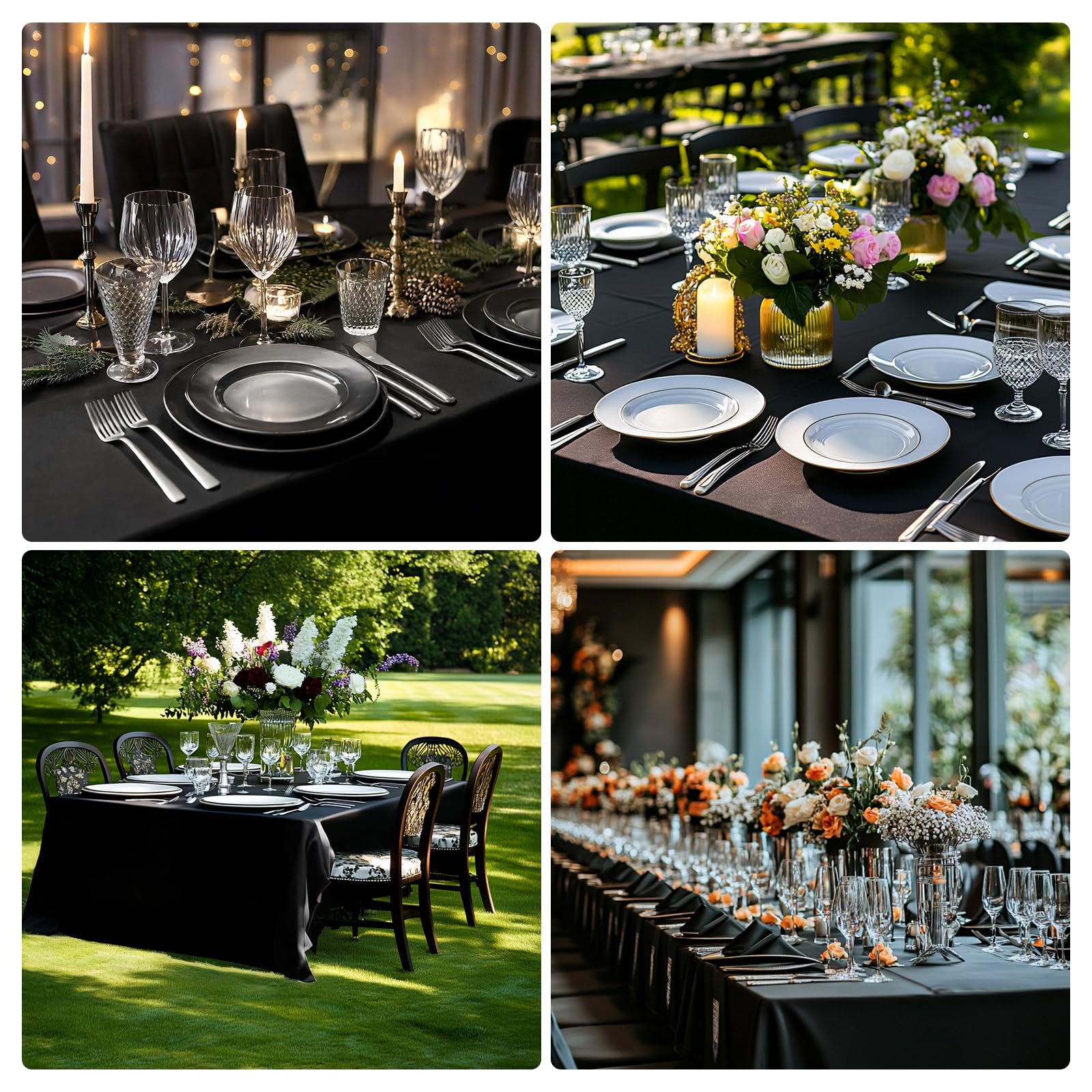 IVAPUPU tablecloth with seamless edges for a clean silhouette