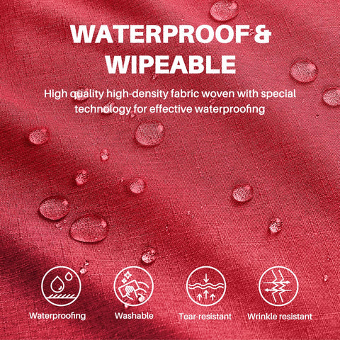 IVAPUPU waterproof tablecloth surface demonstrating spill-proof protection