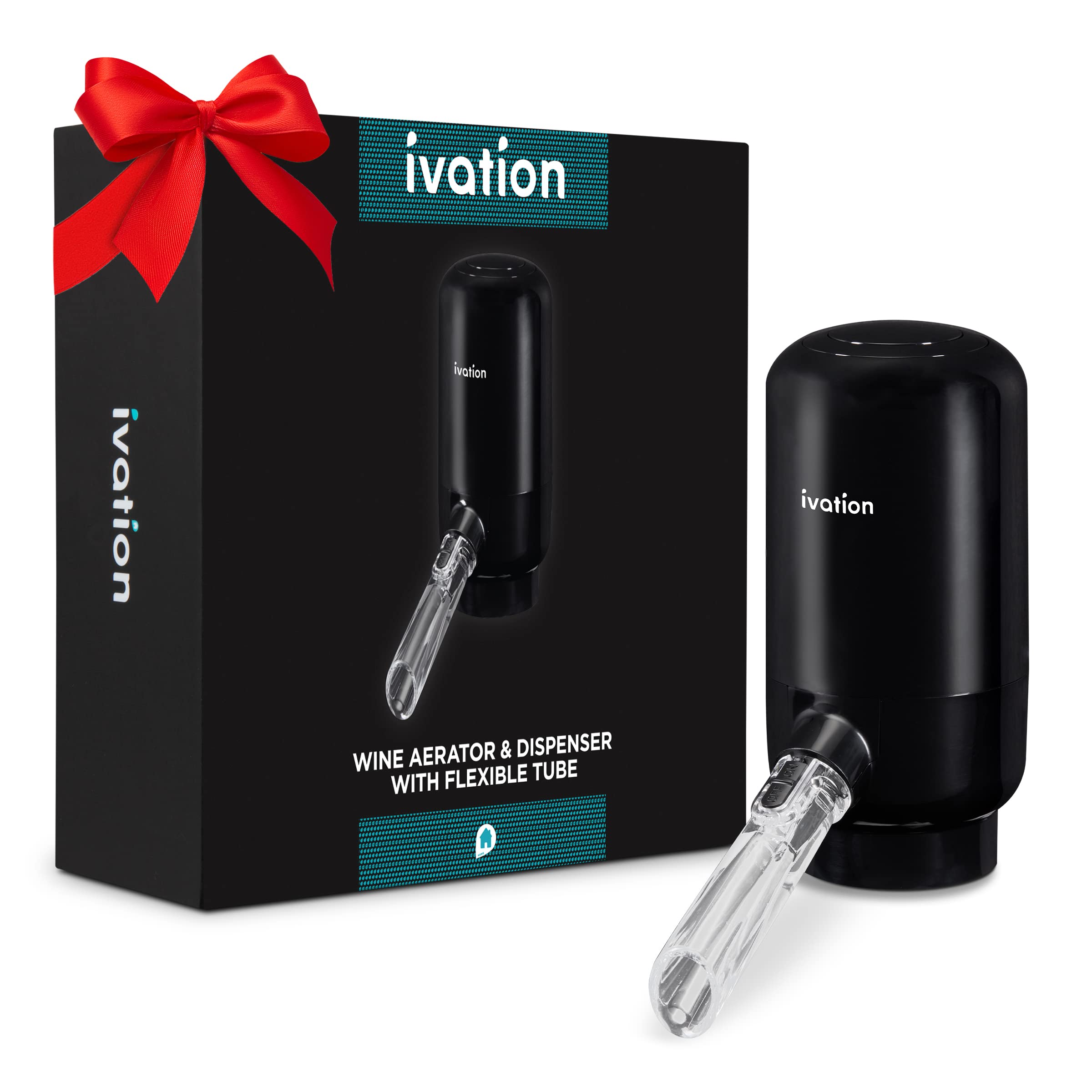 Ivation fits standard bottle necks for versatile wine enjoyment.