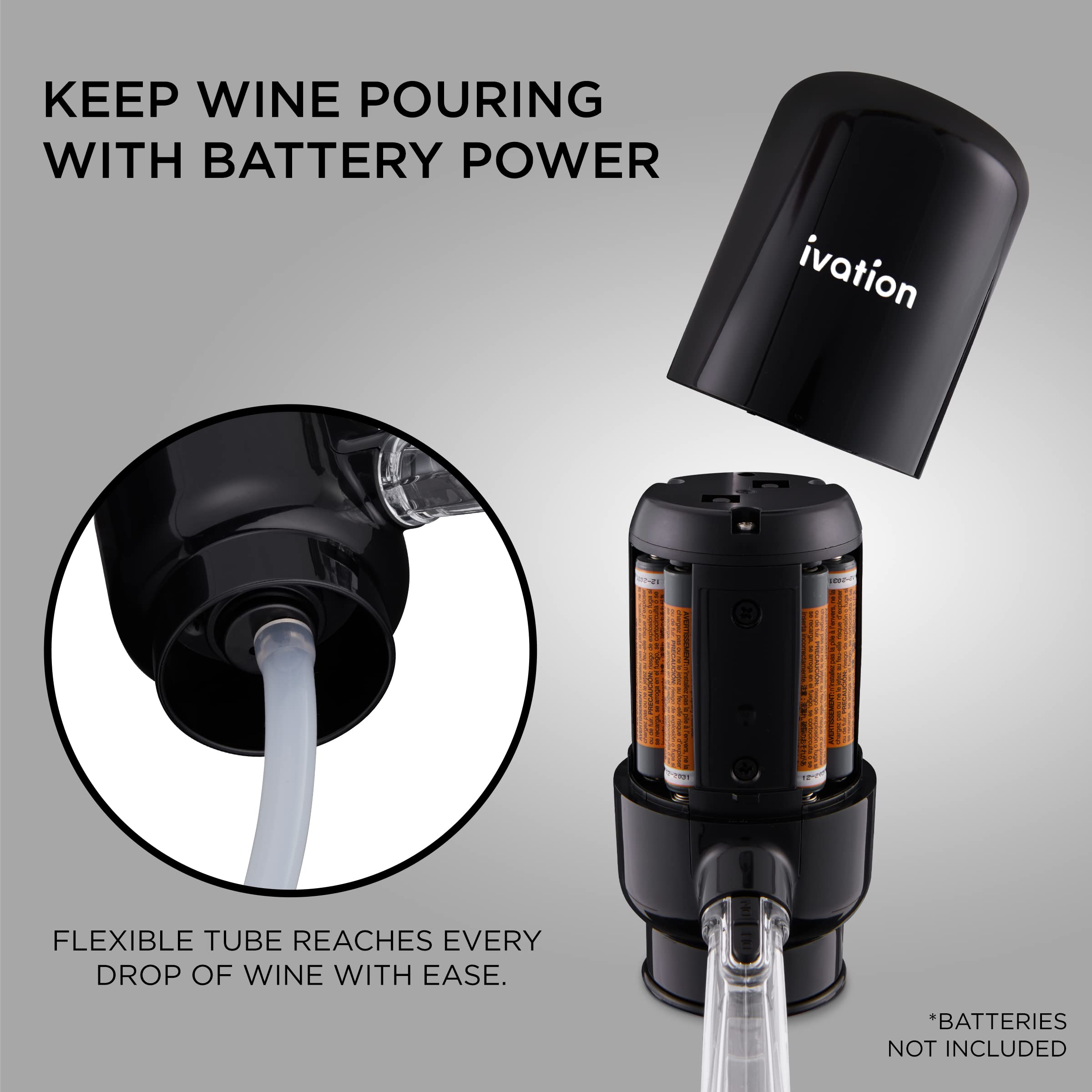 Ivation LED pour light illuminates the pour for precise serving.