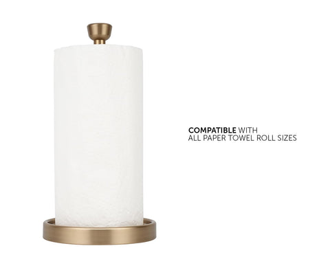 Ivilon Warm Gold roll-compatibility demonstrates universal fit for towels.