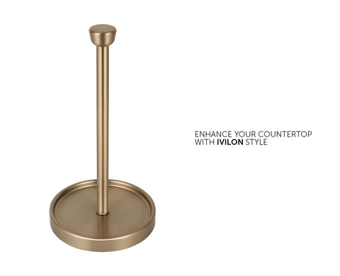 Ivilon Warm Gold base close-up shows weighted stability and non-slip grip.