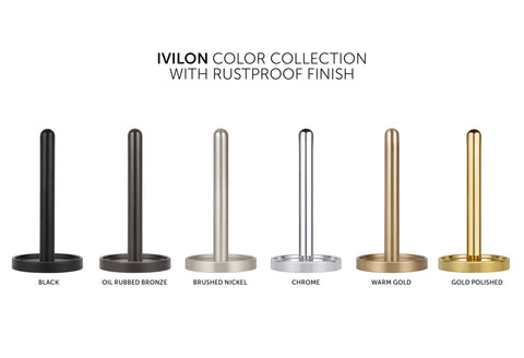 Ivilon paper towel holder in a kitchen scene blending style and practicality.