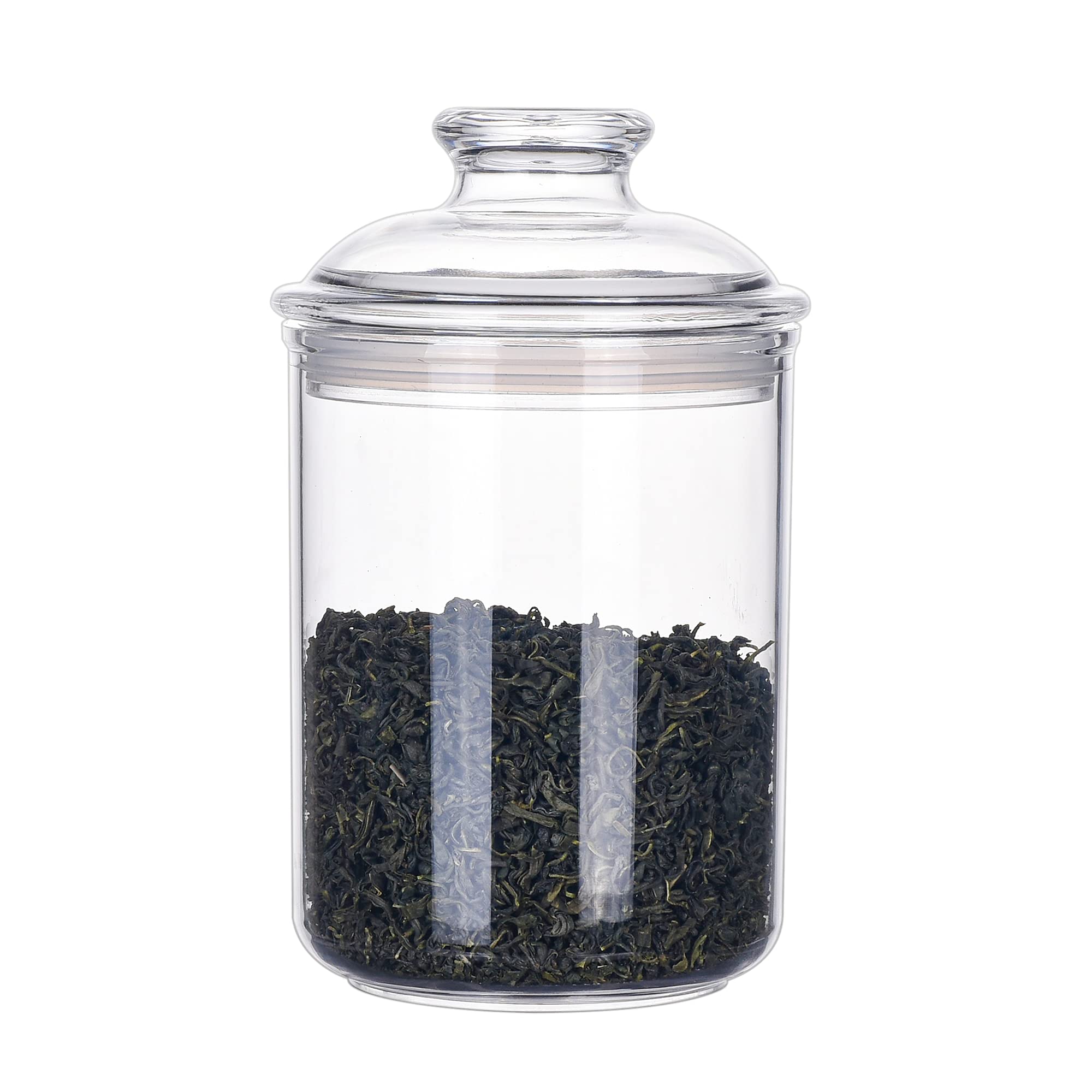 IVOOBR 24oz acrylic jar with airtight lid for secure storage.