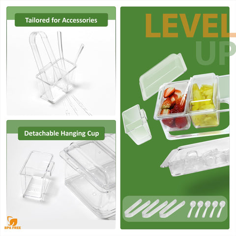 IVYHOME hanging containers display utensil storage within reach