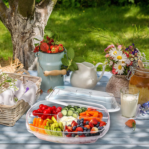 IVYHOME Shatterproof plastic ensures durability and easy cleaning.