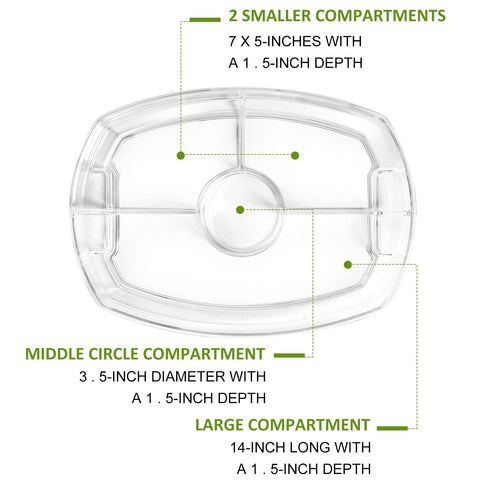 IVYHOME Transparent compartments let you monitor ice and contents at a glance.