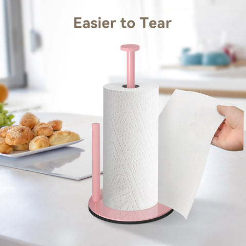 iwapuy kitchen paper towel stand fits standard rolls for versatile use