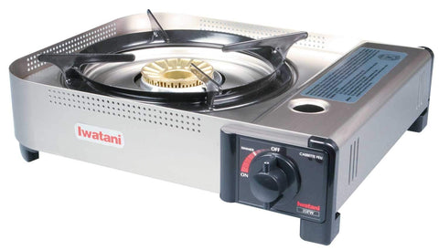 Iwatani 35FW stove burner for high-output cooking on the go.