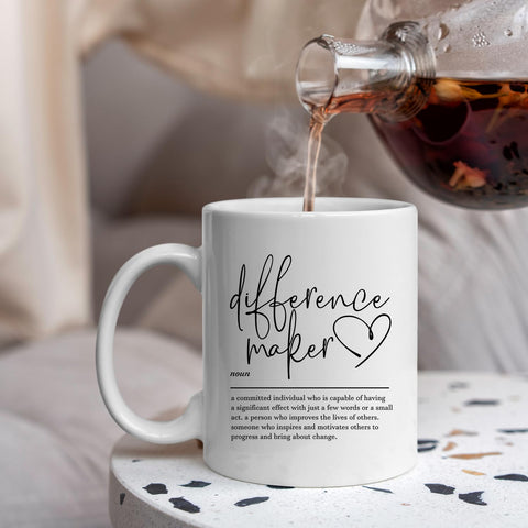 IWXYI Difference Maker Mug dishwasher-safe for easy cleaning