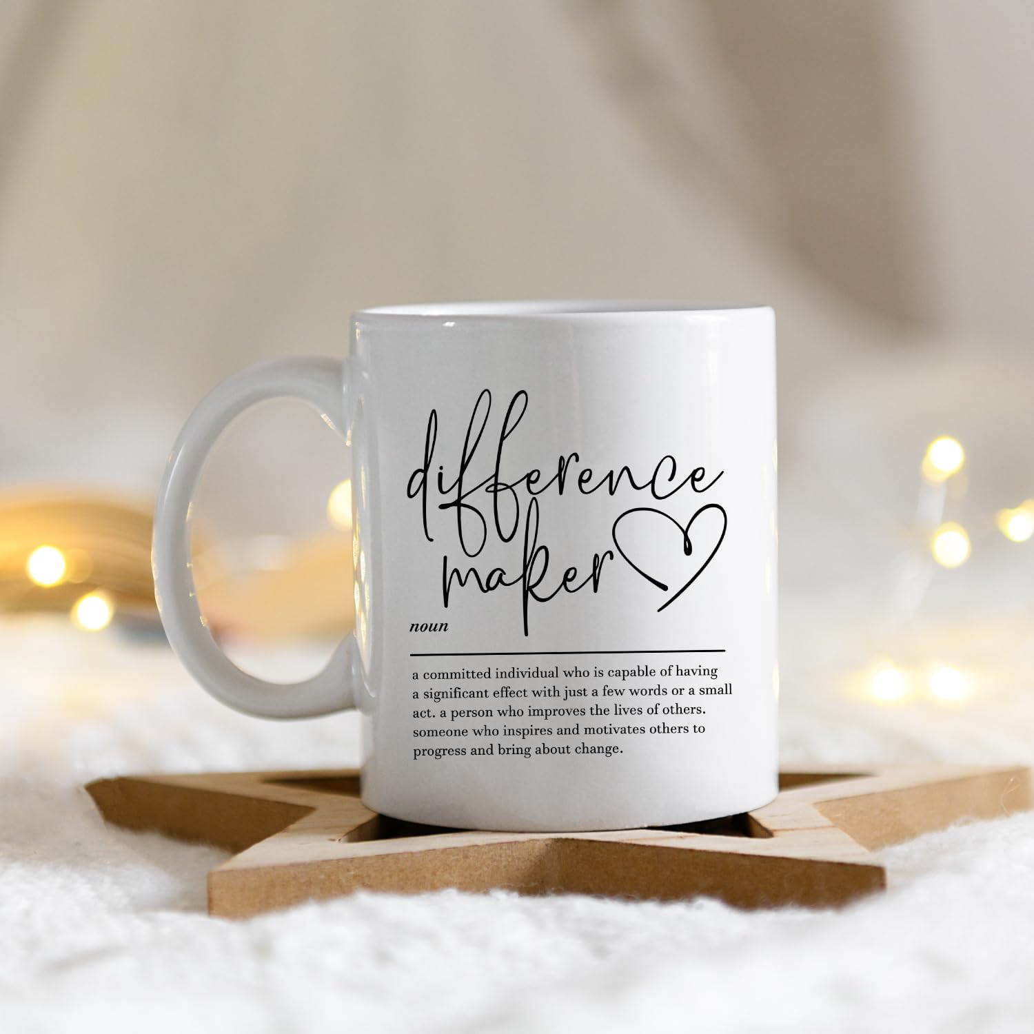 IWXYI Difference Maker Mug with glossy finish for vibrant prints