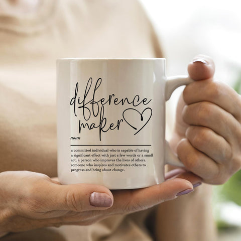 IWXYI Difference Maker Mug microwave-safe for quick warming