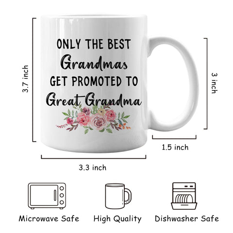 IWXYI great grandma mug with comfortable handle for daily use