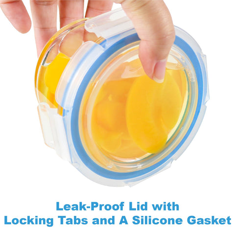 Iyulania airtight silicone seal helps keep meals fresh.