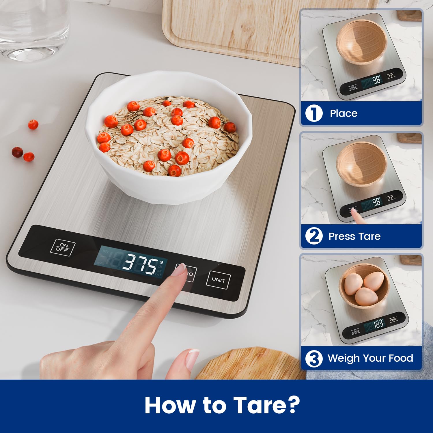 izeyu baking scenario with scale helping precise ingredient measurements