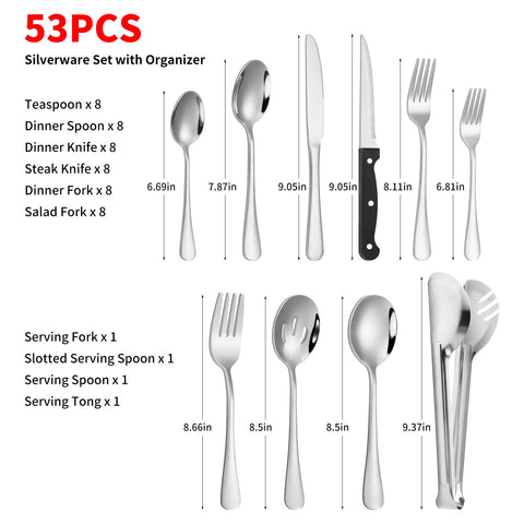Izurok mirror-polish flatware elevates table settings with modern shine.