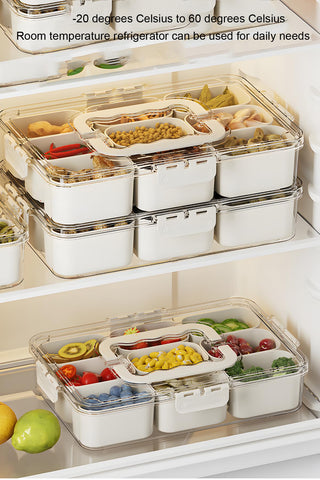 J-hong BPA-free storage tray keeps food organized and fresh